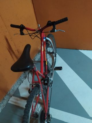 Bicicleta Montaña 24 Pulgadas Roja