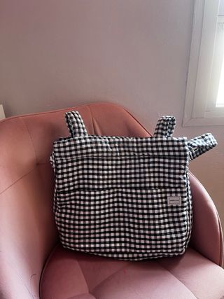 Pañalera y colchoneta Minicoton Vicky azul