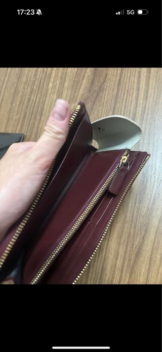 Cartera Mandarina Duck Mujer Beige y Roja