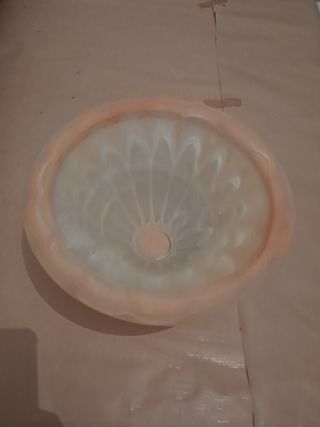 Lámpara de forja con 3 tulipas