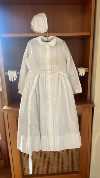 Traje de comunión niña blanco clásico Vintage