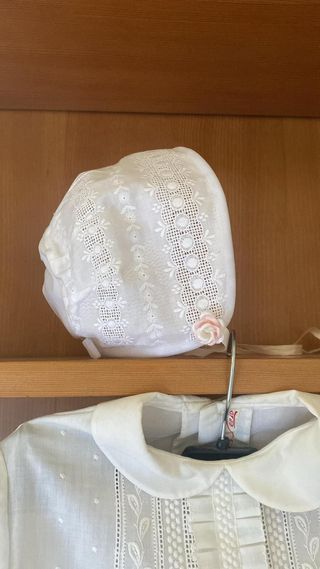 Traje de comunión niña blanco clásico Vintage