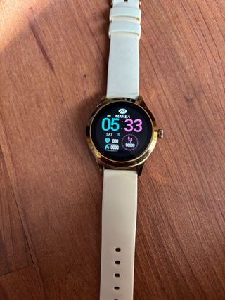 Reloj inteligente smartwatch Marea Beige/Dorado