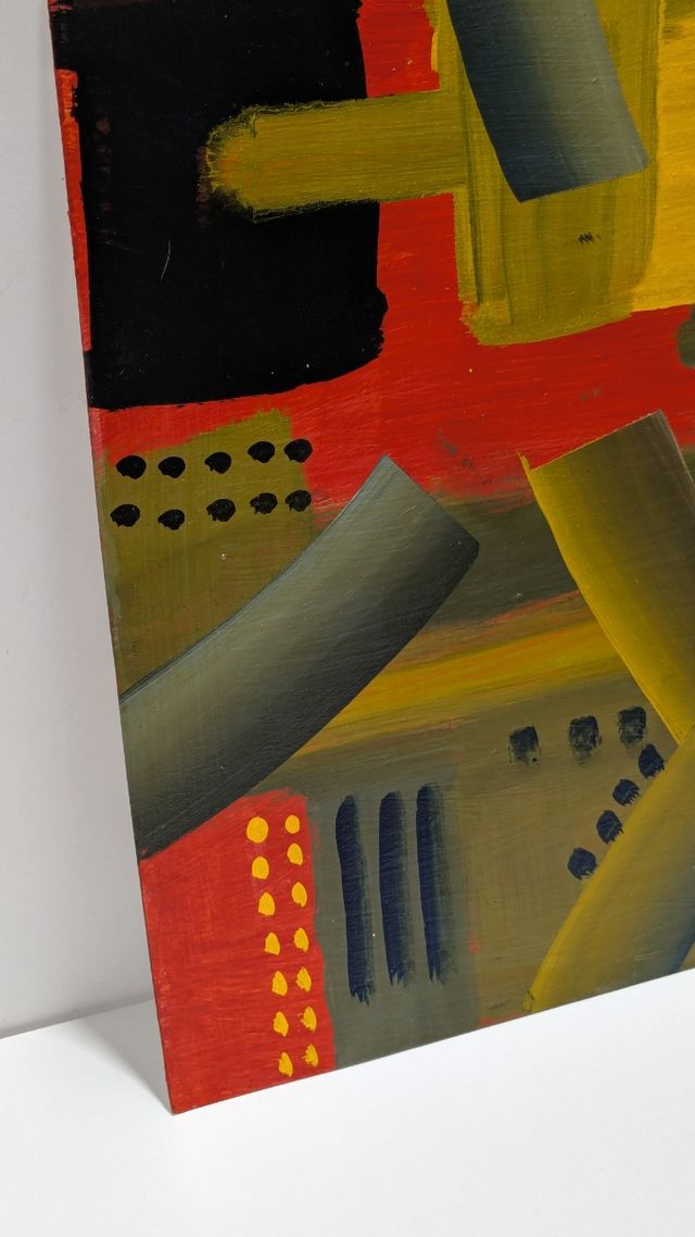 Llopis Beltrá pintura abstracta 46x55 cm original