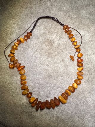 Collar Ámbar Natural Hombre
