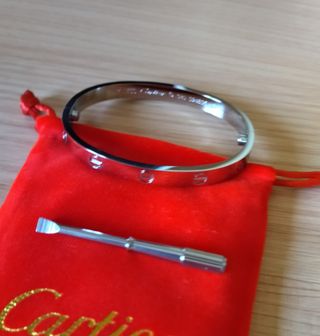 Pulsera Cartier LOVE Oro y Plata