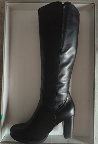 Stivali in pelle donna neri