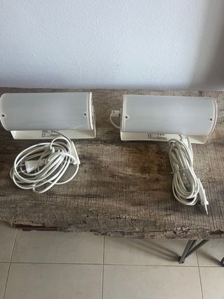 Pareja Lámparas Ikea Blancas