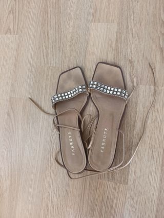 Sandalias FARRUTX verano beige, marrón claro
