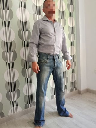  2 Camisas Calvin Klein Hombre Gris