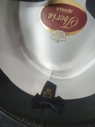 Sombrero Sevillano Fieltro Lana Negro Nuevo
