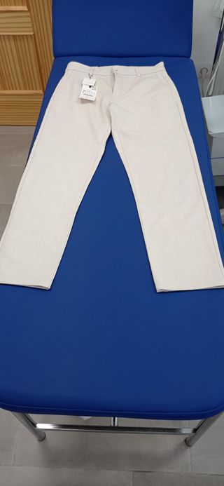 Pantalón Chino Zara Beige Talla M