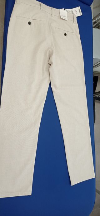 Pantalón Chino Zara Beige Talla M