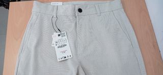 Pantalón Chino Zara Beige Talla M