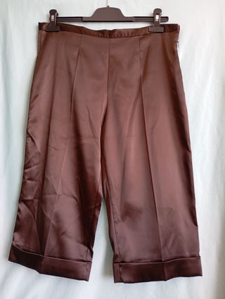 Pantalón corto marrón mujer