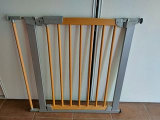 Barrera de seguridad madera y metal