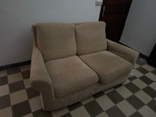 BAJADA DE PRECIO! Sofá Cama Beige 2 Plazas