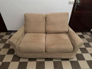 BAJADA DE PRECIO! Sofá Cama Beige 2 Plazas