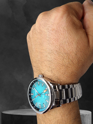 Orologio Uomo Acciaio Automatico Blu