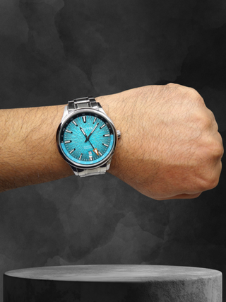 Orologio Uomo Acciaio Automatico Blu