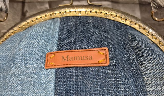 Bolso vaquero reciclado patchwork