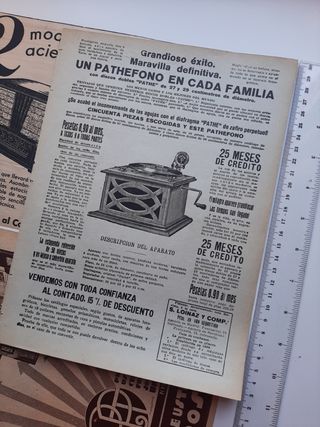 Lote 12 anuncios antiguos Radios Telefunken