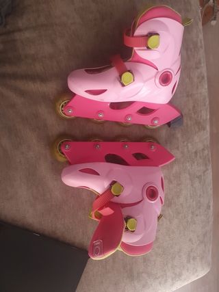 Patines en línea rosas para niños