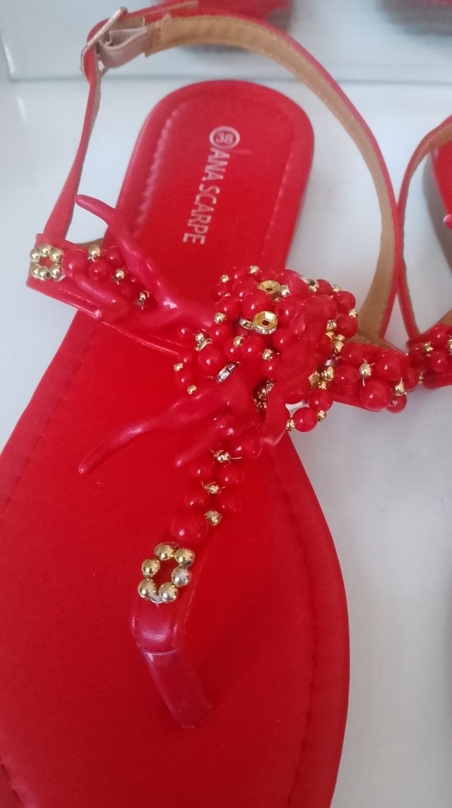 Sandali ANA SCARPE Rossi Tg 38