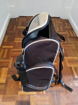 Mochila Homeboy División Beige y Negra