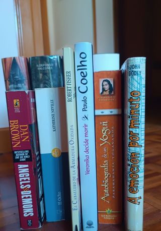 Lote 7 Libros: Dan Brown, Coelho, etc.