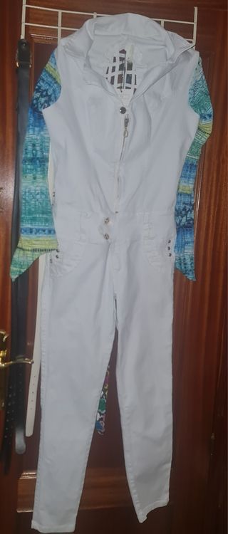 Enterizo Colombiano Blanco con Mangas