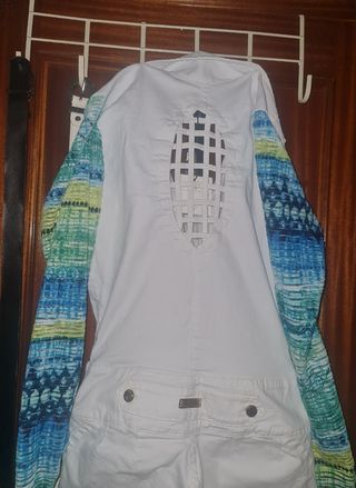 Enterizo Colombiano Blanco con Mangas