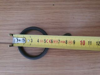 Argollas cortina latón antiguas.