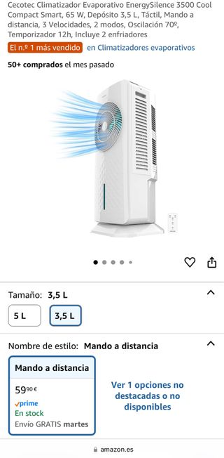 Cecotec EnergySilence 3500 Climatizador ventilador