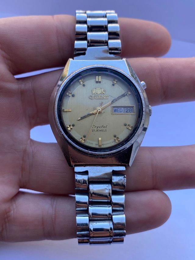Reloj Orient Automatico Crystal 21 Jewels Vintage