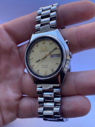 Reloj Orient Automatico Crystal 21 Jewels Vintage