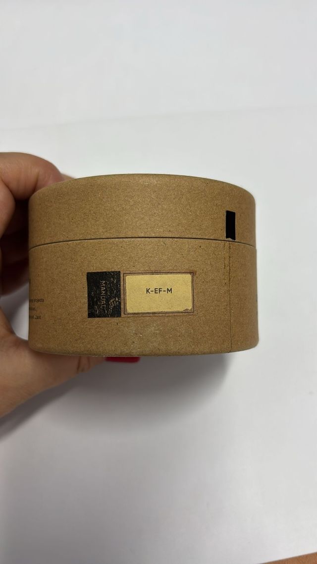 Adaptador de objetivo Pentax K a cámara Canon EF-M