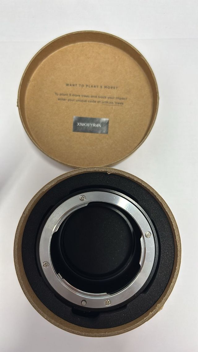 Adaptador de objetivo Pentax K a cámara Canon EF-M