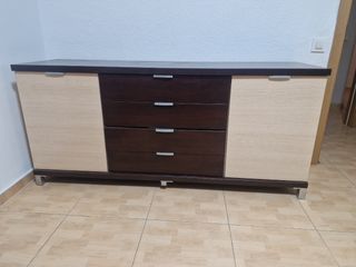 Mueble de salón madera y metal