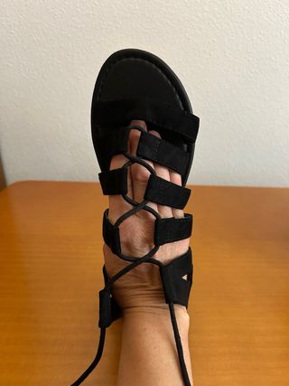 Sandalias Atmosphere ante negras talla 38