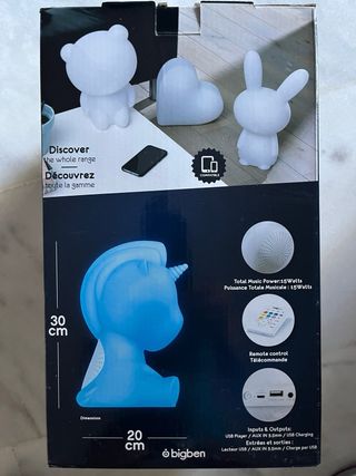 Altavoz Bigben Unicornio Luminoso Bluetooth