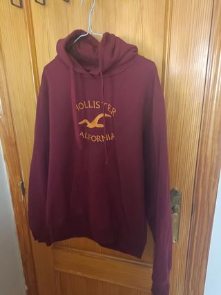 Sudadera Hollister Talla M Roja