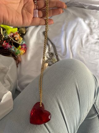Collares con colgantes de elefante y corazón