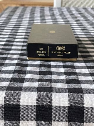 Bolígrafo y portaminas Cross oro 12 Kt Gold