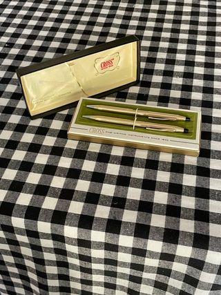 Bolígrafo y portaminas Cross oro 12 Kt Gold