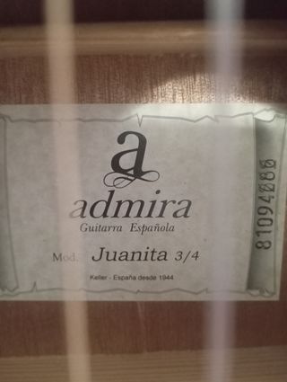 Admira Juanita 3/4 Guitarra