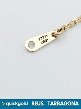 035-05-00407 PULSERA ORO 18K DE BEBE PLACA ANGEL
