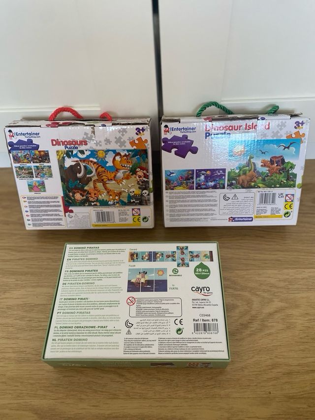 Puzzles y dominó infantil 3+ años