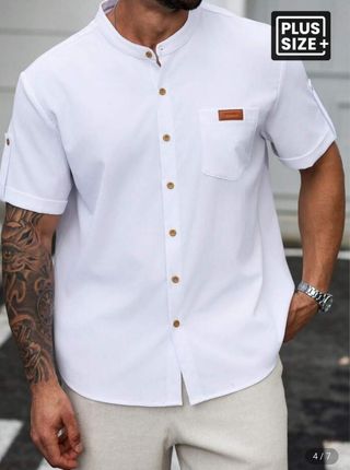 Camisa Blanca Talla 4XL