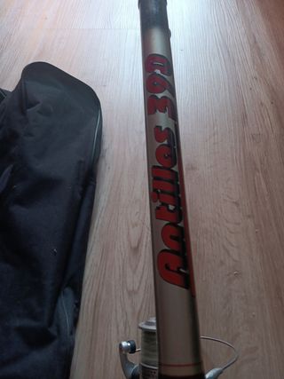Caña de pesca KALI 3,90 + carrete Hérculy + funda